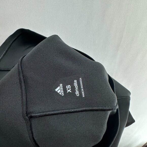 Adidas Climalite Legging Womens Size XS Low Rise Wide Waistband Pull On Black - Picture 10 of 11